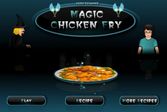 Гарри Поттер на волшебной кухне готовит курицу с овощами