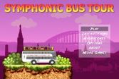 Автобус перевозит музыкальные инструменты для симфонического оркестра
