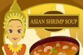 Азиатский суп с креветками