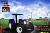 Гонка тракторов на ферме