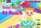 Малышка Хейзел на пляже