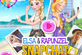 Играть Эльза и Рапунцель Соперники онлайн флеш игра для детей