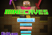 Играть Майнкрафт: Пещеры онлайн флеш игра для детей