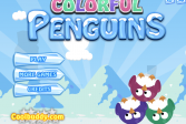 Играть Красочные пингвины онлайн флеш игра для детей