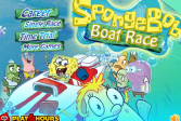 Играть Губка Боб гонки на лодках онлайн флеш игра для детей