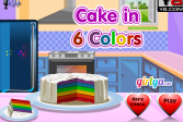 Играть Торт из шести цветов онлайн флеш игра для детей