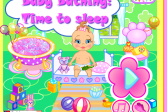 Играть Купание ребенка: Время сна онлайн флеш игра для детей