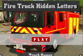 Играть Пожарная машина: Скрытые буквы онлайн флеш игра для детей