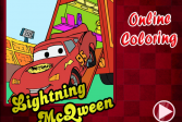Играть Молния Маквин: раскраска онлайн флеш игра для детей
