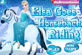 Играть Эльза катается верхом онлайн флеш игра для детей