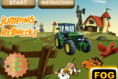 Играть Прыгающий трактор онлайн флеш игра для детей