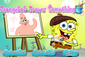 Играть Спанч Боб рисует что-то онлайн флеш игра для детей
