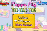 Играть Свинка Пеппа. Крестики-нолики онлайн флеш игра для детей