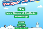 Играть Пингвин с луком онлайн флеш игра для детей