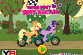 Играть Маленькая пони - гонка на велосипеде онлайн флеш игра для детей