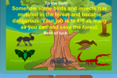 Играть Охота в лесу онлайн флеш игра для детей
