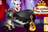 Играть Говорящий Том и Анжела: Серенада на пианино онлайн флеш игра для детей