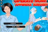 Играть Действуйте сейчас: операция на апендицит онлайн флеш игра для детей
