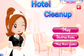 Играть Уборка в отеле онлайн флеш игра для детей
