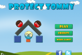 Играть Защитите Томми онлайн флеш игра для детей
