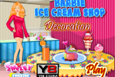 Играть Магазин мороженого барби онлайн флеш игра для детей