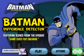 Играть Бетмен детектор отличий онлайн флеш игра для детей