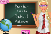 Играть Барби идёт в школу Макияжа онлайн флеш игра для детей