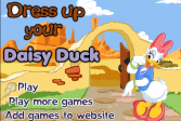 Играть Одевалка Дейзи Дак онлайн флеш игра для детей