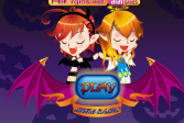 Играть Дьявольские близнецы Хэллоуина онлайн флеш игра для детей