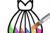 Раскраска Принцесса с блестками - Для детей Princess Glitter Coloring - For Kids