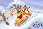 Рождество Винни Пух Пазл Christmas Winnie Pooh Jigsaw