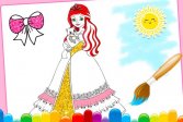Принцесса раскраски с блестками Princess Coloring Glitter