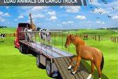 Грузовик для перевозки животных 3D Animal Cargo Transporter Truck Game 3D