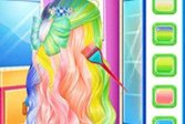 Принцесса Модная Радужная Прическа Дизайн Princess Fashion Rainbow Hairstyle Design