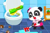 Очистка Детеныша Панды Дом Baby Panda House Cleaning