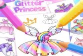 Принцесса Раскрашивает Блестки Для Девочки Princess Coloring Glitter For Girl