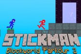 Стикмэн мир блоков паркур 2 Stickman Blockworld Parkour 2