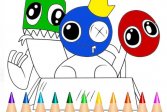 Радужные друзья книжка-раскраска игра Rainbow Friends Coloring Book Game