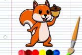 Приключение по раскрашиванию Белки Squirrel Coloring Adventure